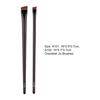Yousheng 2Pcs Eyebrow Brushes Soft Bristles Labor-saving Nylon Inclined Flat Angled Eyeliner Brushes Makeup Tools Women Makeups