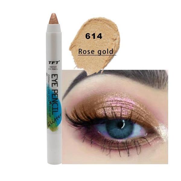 24-color Eyeshadow Pen with Shimmery Fine Pearlescent Pigments, Smudge-proof and Easy To Apply