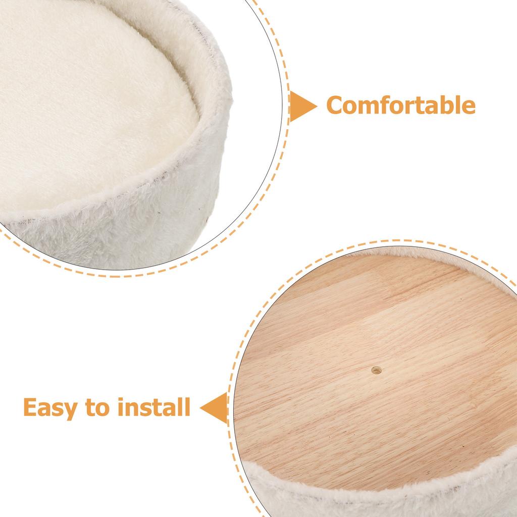 Cat Hammock Replacement Basket Soft Nest Cushion 11.8x11.8 Cat Tree Accessories Replacement Parts Bed Kitten Essentials