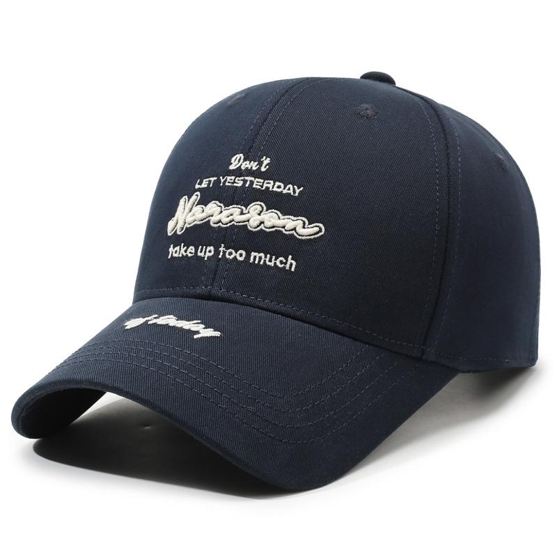 Outdoor Unisex Spring Summer Sun Hat Letter Embroidery Sunscreen Baseball Cap