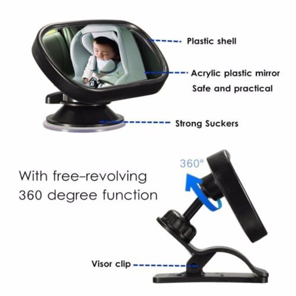 Baby Mirror Children's Observation Mirror Rear View Mirror Baby Rear-View Mirror In The Car Vehicle