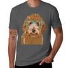 Howard The Doodle Dog With Glasses Tshirt Antiwrinkle Short Sleeve Tshirt