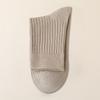 Pure Cotton Men's Antibacterial Double-needle Socks - Mid-length Winter Anti-odor and Sweat-absorbing Long Stockings