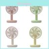 Portable Usb Desk Fan With Builtin Battery And Adjustable Speed For Study And Travel