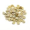 50pcs Stainless Steel Saint Benedict Bead Charm For Jewelry Making Gold/Silver Color Metal St Benedict Cross Bead Bracelet DIY