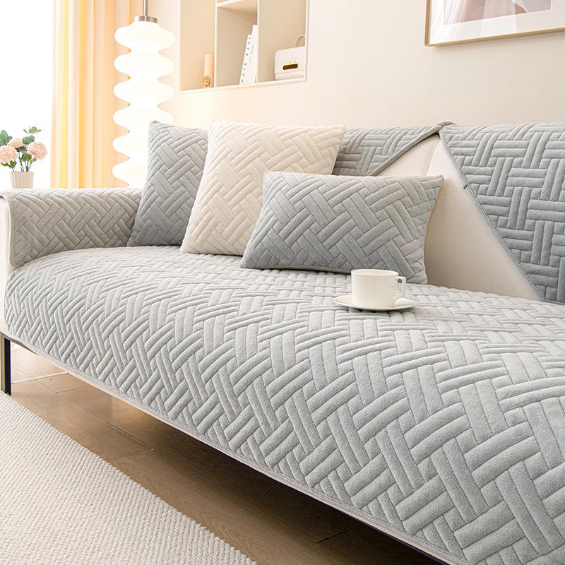 

Бархатная подушка для дивана, зимний утолщенный чехол для дивана, универсальный чехол, осенне-зимний противоскользящий чехол для дивана, полотенце, одеяло 70*70cm