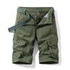 Men Summer Brand Solid Casual Classic Cargo Shorts Men Fashion Cotton Multi-pocket Shorts Men Outwear Breathable Shorts No Belt