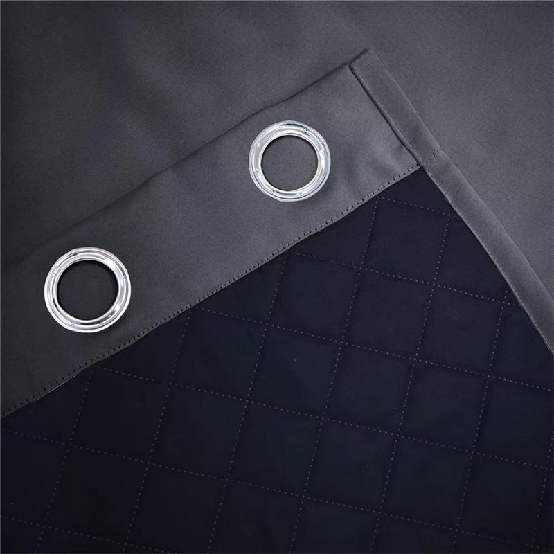 Winter Warm Quilted Folder Cotton 100% Blackout Curtains Thermal Insulated Warm Curtains for Living Room, Bedroom Window Decor Add Cotton Curtains