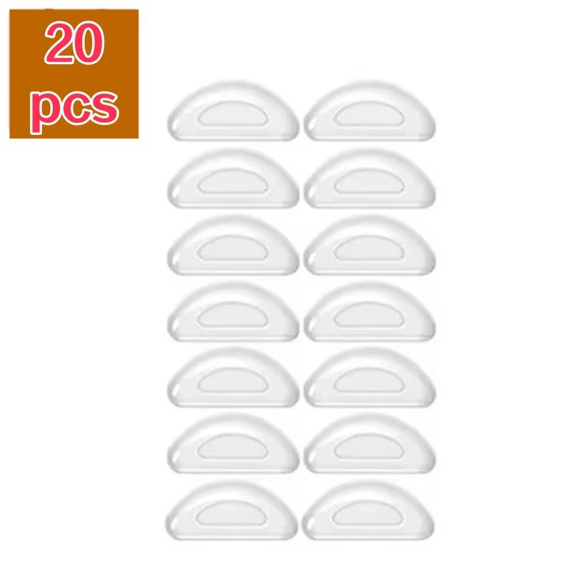 20Pcs Adhesive Nose Pad Non-slip Light Eyeglasses Nose Support Tightly Fitting Silicone Glasses Nasal Holder Accessories