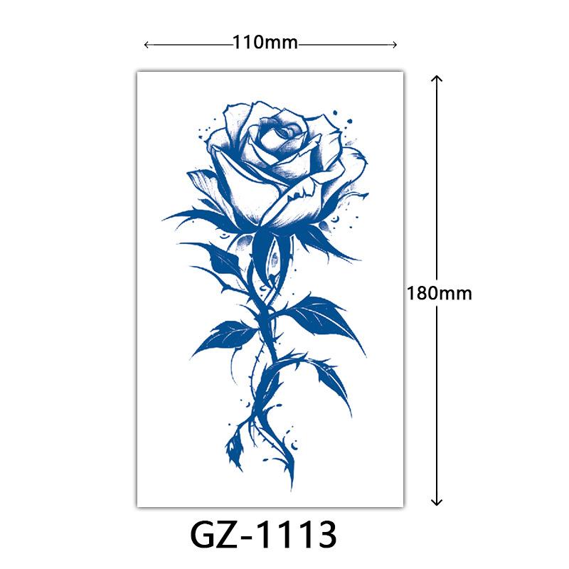 Juice Tattoo Stickers, Herbal Tattoo Stickers, Semi-Permanent English Letter Tattoo Stickers Tattoo
