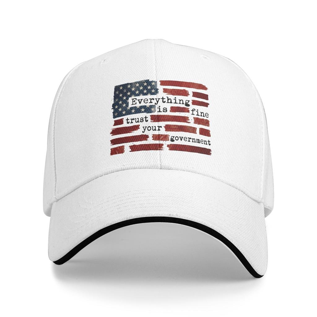 Berretto da Baseball Unisex Vintage Tutto Va Bene Fidati del Tuo Governo Cappello Snapback Unisex da Donna Cappello da Sole per Esterno Tutte le Stagioni Vestibilità Regolabile