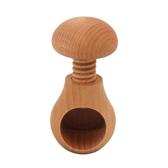 Mushroom Shaped Nutcracker Creative Walnut Clip Wooden Walnut Opener Tool Easy to Use Decorative Kitchen Gadget