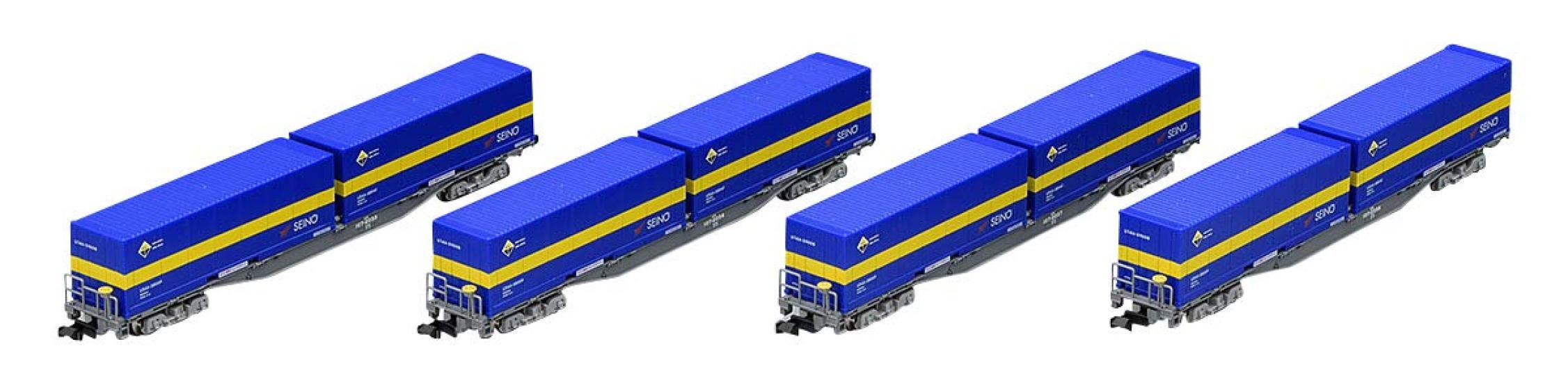 

TOMIX N Gauge Limited Koki 107 Type Expansion TypeSeino Transportation Container Set 4 Cars 97902 Railway Model Freight Car