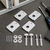 Reinforcement Plate Sturdy Bi-Fold Door Repair Bracket Compact for Homeowners