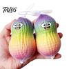Stress Relief Toy Cartoon Peanut Toy, Slow Rising Simulation Squeeze Ball Relaxation Fidget for Kids Adults Sensory