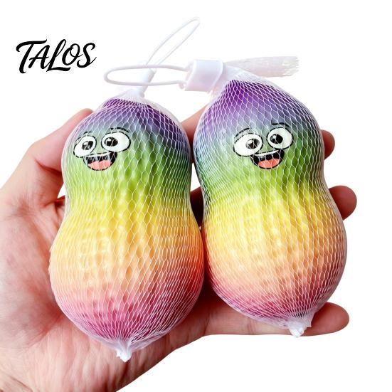Stress Relief Toy Cartoon Peanut Toy, Slow Rising Simulation Squeeze Ball Relaxation Fidget for Kids Adults Sensory