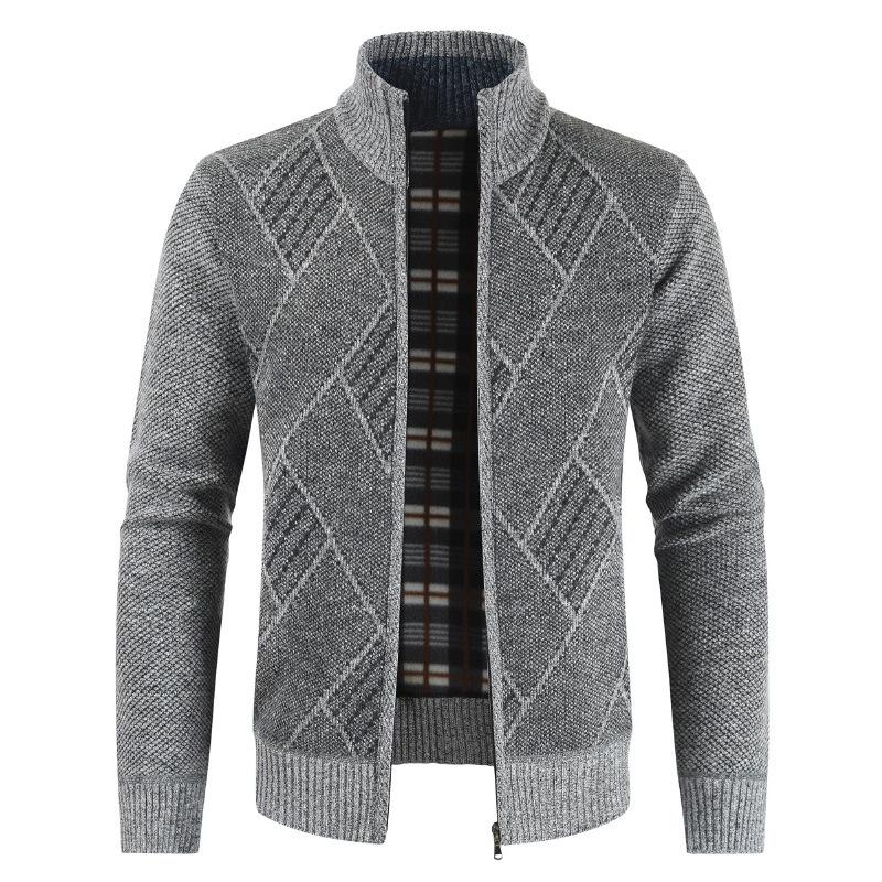 2020 Men's Fashion Casual Zipper Sweater Coat Trendy Outerwear