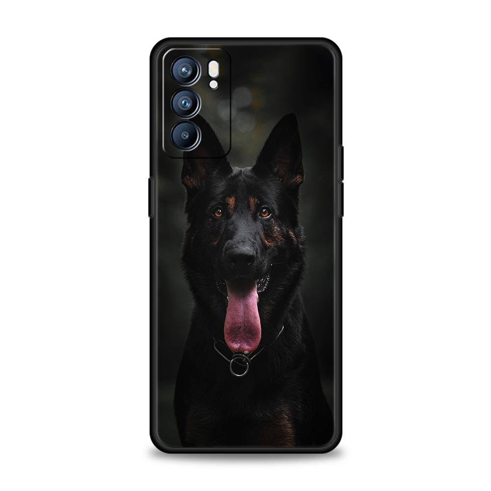 Phone Case For Oppo Reno13 Reno12 Reno11 F Reno10 Pro A54 A53 A95 A76 A74 A57 A98 A80 A79 5G A78 4G Cover German Shepherd Dog