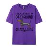 Cotton Print Tops T Shirt High Quality Unisex Top Tshirts I Only Care About My Dachshund Tshirt Fitness Luxury T Shirt