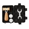 2-in-1 Wood & Brass Hammer, Woodworking Auxiliary Tool, Mini Nail Hammer with Wooden Handle