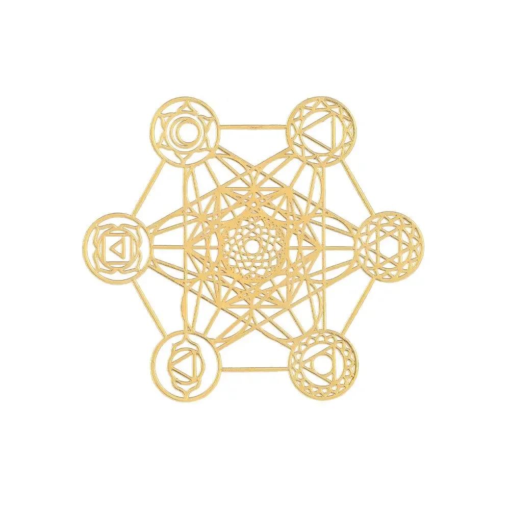 Material Epoxidharz Kunsthandwerk Goldfarbe zum Herstellen von Gussformen Metall Kupfer Aufkleber Heiliger Geometrie Aufkleber Energieaufkleber