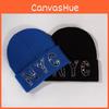 Letters Nyc Rhinestone Knit Hat For Unisex Autumn Winter Warm Cap Fashion Gift