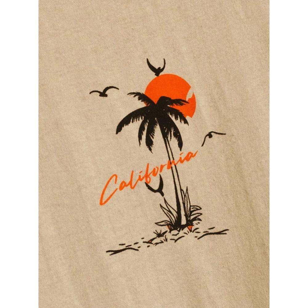 Letní Odjezd Znovu Dobrodružství Kalifornie Pánské Tričko Bavlna Volné Tričko Oblečení Móda Teplákové Oblečení Nadměrná Letní Tílka