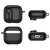 For AirPods 4 Case Colorful Lock Buckle Shockproof TPU + PC Earphone Cover with Carabiner