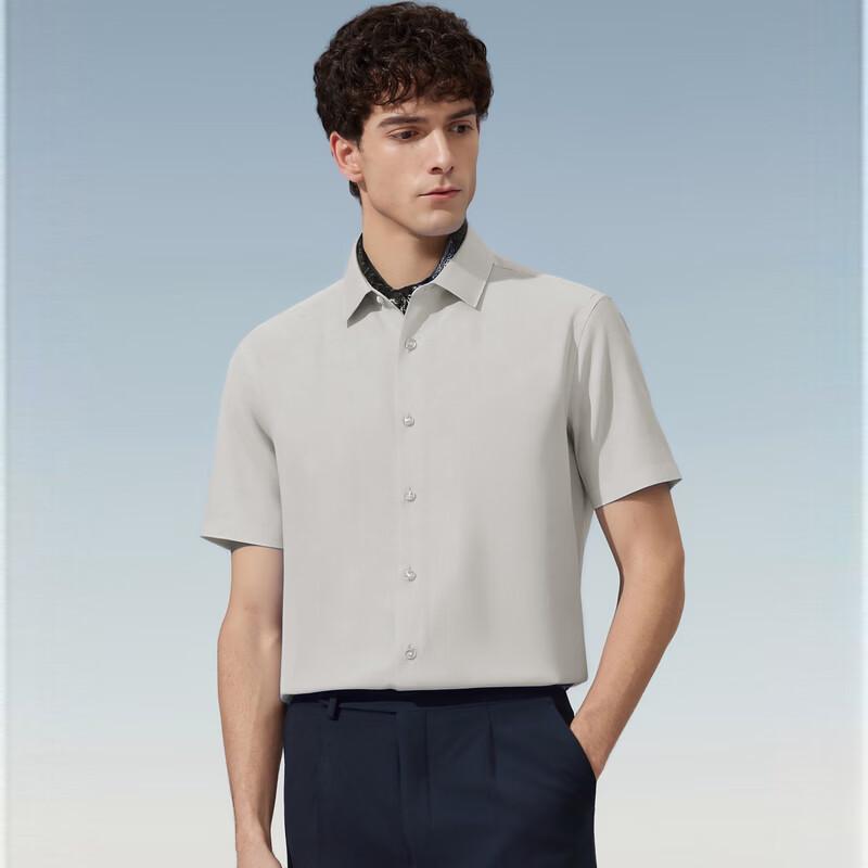 Мужская стильная и антибактериальная рубашка с коротким рукавом в стиле business casual от Judger 40