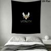 Team Vitality Wall Hanging Printed Fabric Blanket Decorative Tapestries for Bedroom Living Room Home Decor