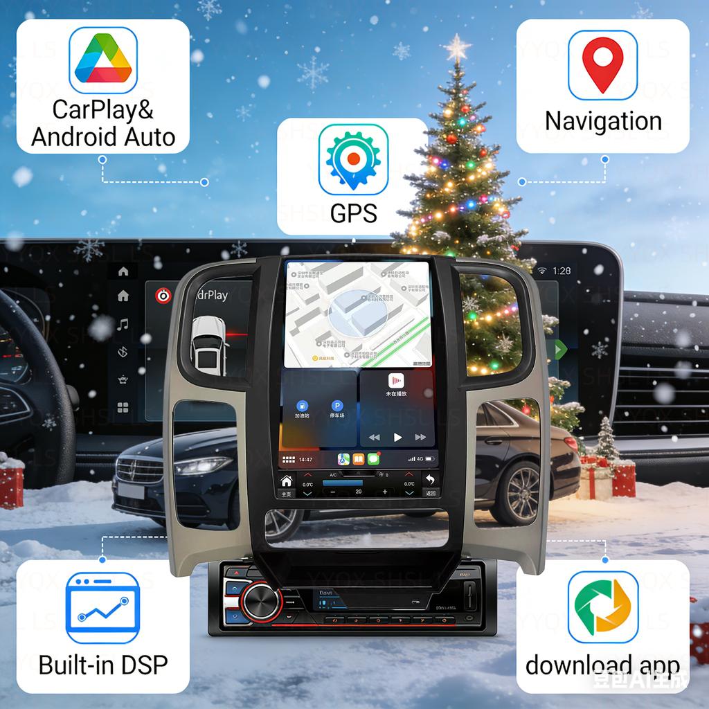 BJS1 For Dodge RAM 1500 2500 3500 2013-2018 Car Multimedia Player Gps Navigation Radio Android AUTO Wireless Carplay 4G GPS WIFI