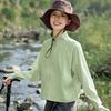 Women's Stand Collar Hoodless Hiking Sun Protection Jacket UV Resistant Autumn Short Top Commute Cargo Top