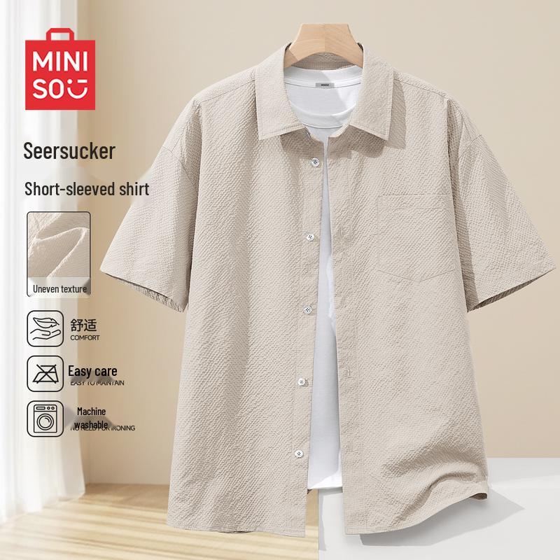 MINISO Men's 2026 Summer Triple-Protection Short-Sleeve Shirt
