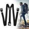 Premium Suspenders Clip-on Y-Back Elastic Belt for Snowboarding Climbing Trekking Men's Winter Gear Fashion Accessories