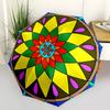 1PC Mandala Artwork Automatic Open/close Umbrella with 8-Rib Structure for Women/Men, All-Season Use - Travel Essential, Stylish Accessory, Highqualit