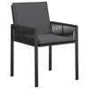 Garden Dining Set 9 pcs Black Poly Rattan