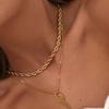 Minimalist Rope Chain Stainless Steel Choker Necklaces for Women 1-5MM Gold Color Metal Daily Wear Statement Collar Jewelry