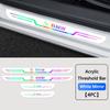 Car Threshold Strip Sticker Door Sill Protector For M E46 E90 E60 F30 E39 F10 F20 E87 E36 F20 F30 1 2 3 5 7 Series X1 X3 X5
