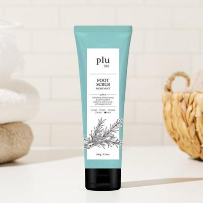 Flu365 Fußpeeling 100 G Kräuter-Minz-Duft