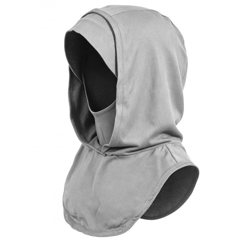 Elastic Wide-Brimmed Under-Scarf Cap with Integrated Hood