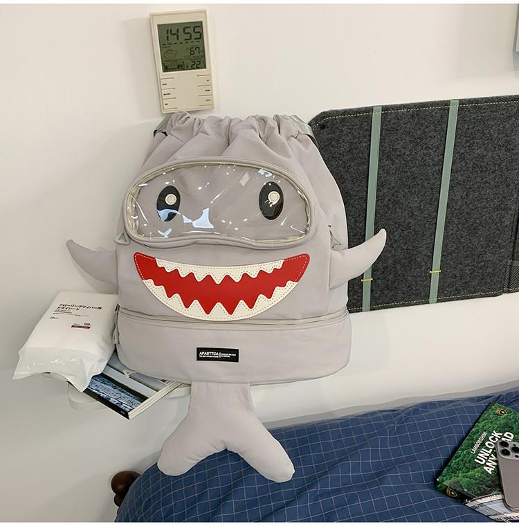 Shark Trocken-Nass-Trennung Schüler Sportrucksack Mit Belüfteten Trägern Für Teenager Reisen