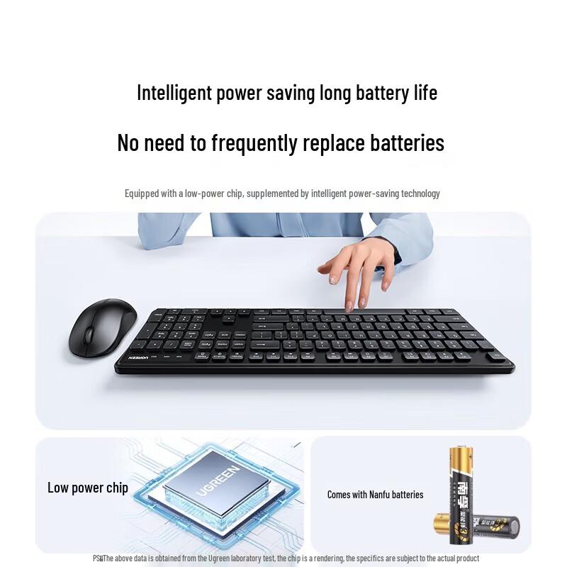 UGREEN MK331 Wireless Keyboard and Mouse Combo