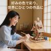 ROBOTIME 3D Wooden Mechanical Cuckoo Clock with Soothing Sound and Moving Mechanical Craft DIY Craft Science and STEM Education for Full of Sense of