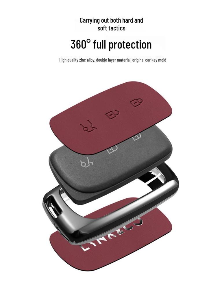 Vylepšení krytu klíče pro Lynk & Co 900, 2025 Z20 Nová energie Z10 Kovová přezka Plášť pro muže