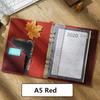 AIGUONIU Vintage Stil Spiralblock A5 Größe Tagesplaner Journal Skizzenbuch Leder Einband Gebunden Liniert Schreibwaren zum Zeichnen