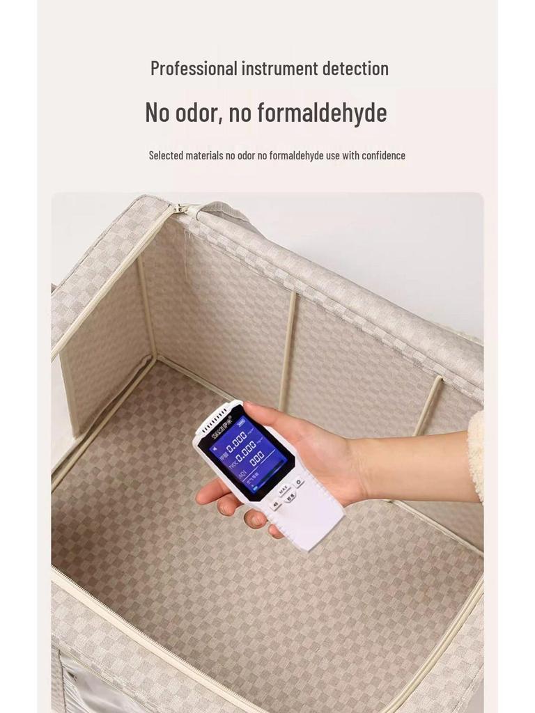 Large Capacity Foldable Fabric Storage Box - Dustproof & Moistureproof with Visibility