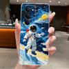 For Redmi 15 5G Redmi 15 EU Case Aesthetic Cute Cat Astroanut Soft Silicone TPU Back Cover for Redmi15 5G Transparent Phone Case