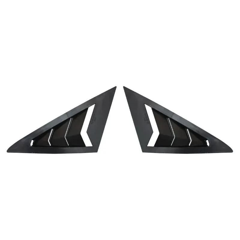 Dreieckige Lamellen für Seitenfenster für VW Golf 7 MK7 MK7.5 2013- Seitenblenden Abdeckung Zierleiste Aufkleber Lüftung Carbon Autozubehör