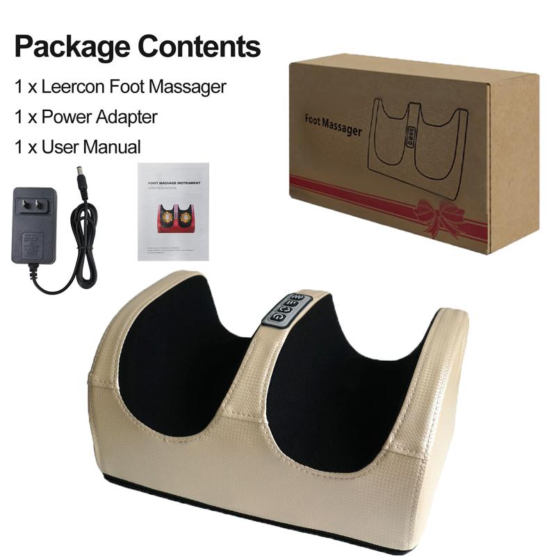 Electric Foot Massager Hot Compress Shiatsu Kneading Leg Roller Kneading Calf Muscles Vibrator Machine Fitness Sport Home Relax