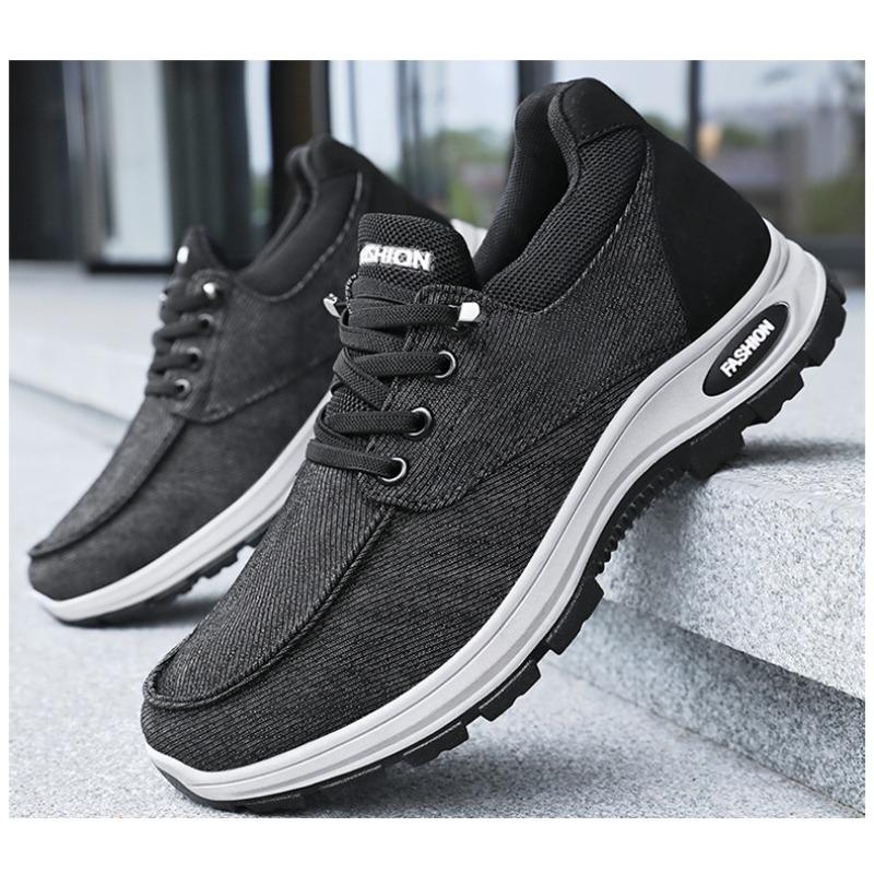 Fashion Men's Shoes Summer New Breathable Denim Single Shoe Soft Sole Comfortable Running Shoes Versatile Men's Sports Single Shoe